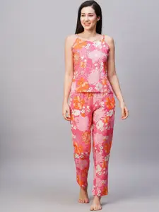 DRAPE IN VOGUE Women Pure Cotton Printed Night suit