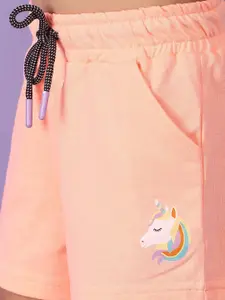 V-Mart Girls Regular Fit Solid Shorts