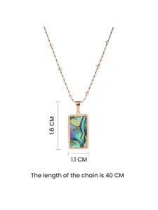 SALTY Square Artistic Alchemy Pendants With Chains