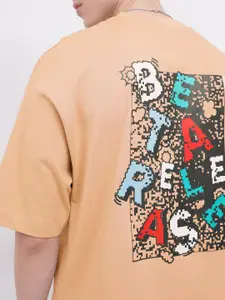 Kook N Keech Effortlessly Cool Printed Oversized T-shirt