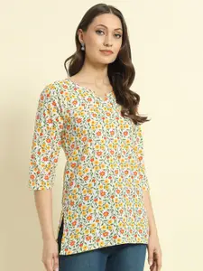 Mialo fashion Floral Printed Pure Cotton Kurti