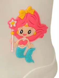 Yellow Bee Girls High-Top Patterned Rain Boots