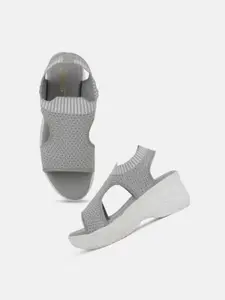 The Roadster Lifestyle Co Women Textured Comfort Heel Sandals