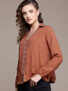 Roadster The Lifestyle Co. Pure Cotton Shirt Style Top