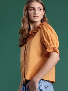 DressBerry Pure Cotton Opaque Casual Shirt