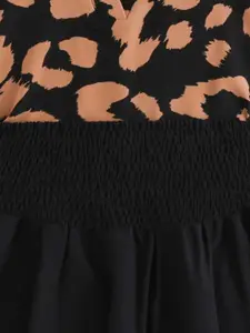 INCLUD Girls Printed Short Sleeves Top with Skirt