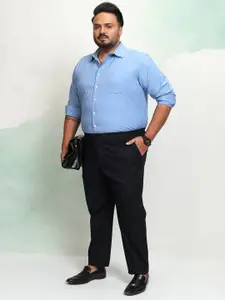 HIGHLANDER Men Office Solid Plus size Regular Fit Casual Shirt