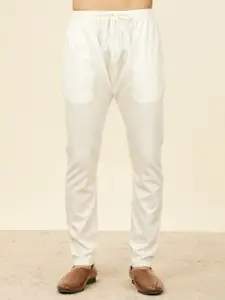 Manyavar Men Viscose Embroidery Sequin Work Kurta Pyjama Set