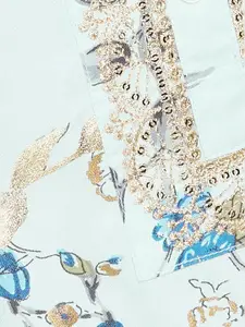 Melange by Lifestyle Women Floral Printed Sequinned Kurta