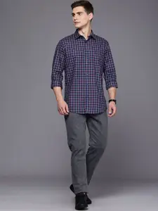 Allen Solly Men Checked Sport Fit Pure Cotton Casual Shirt