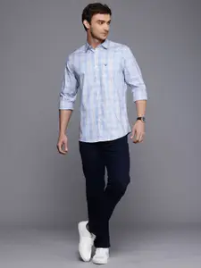 Allen Solly Pure Cotton Classic Fit Opaque Tartan Checked Casual Shirt