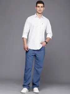 Allen Solly Men Floral Printed Sport Fit Pure Cotton Casual Shirt