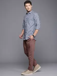 Allen Solly Pure Cotton Classic Fit Opaque Checked Casual Shirt