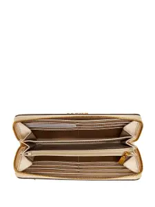 GUESS Women Textured Quilted PU Zip Around Wallet