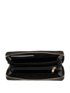 GUESS Women Textured PU Zip Around Wallet