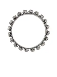 Sangria Set Of 2 Silver-Plated Bangle