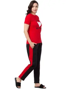 Funday Fashion Graphic Printed Cotton Night suit