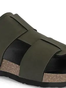The Roadster Lifestyle Co. Men Olive Green Casual Sandals
