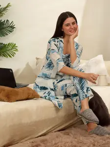 Sweet Dreams Floral Printed Pure Cotton Night suit