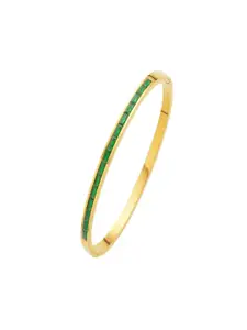 AQUASTREET Zircon 18K Gold-Plated Cuff Bracelet