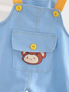 INCLUD Boys Printed Dungarees With T-Shirt