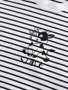 INCLUD Boys Printed Dungaree With T-Shirt