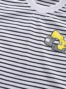 INCLUD Boys Striped Straight Leg T-Shirt With Dungaree