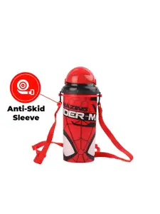 Marvel Red & Black Cartoon Characters Printed Water Bottle 500 ml