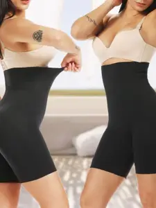 CareDone Women High Waist Tummy & Thigh Anti Rolling Strip Cotton Shapeware