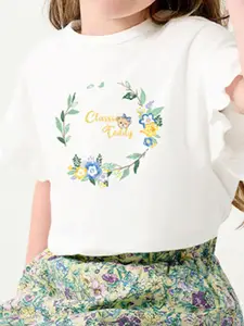 INCLUD Girls Printed Top With Skirt