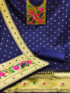 Peachmode Floral Woven Design Unstitched Dress Material