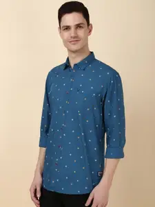 Allen Solly Men Slim Fit Opaque Printed Casual Shirt