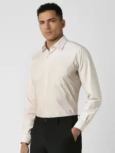 Van Heusen Men Self Design Spread Collar Party Shirt