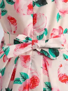 StyleCast x Revolte Girls Floral Print Fit & Flare Maxi Dress