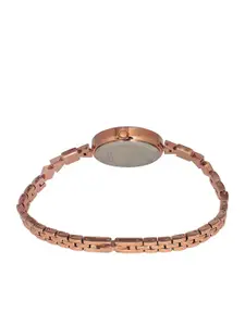 Timex Women Brass Dial & Bracelet Style Straps Analogue Watch TWEL18302-JIT