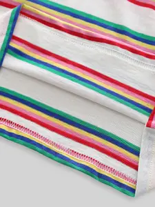 INCLUD Boys Striped T-shirt With Shorts