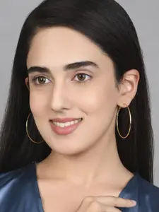 ToniQ Set Of 3 Gold-Plated Hoop Earrings