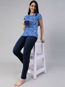 LYRA Women Printed Night suit