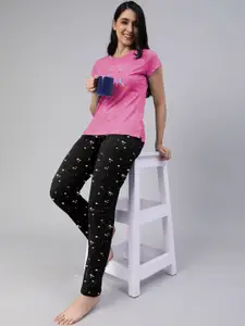 LYRA Women Printed Night suit