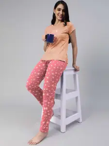 LYRA Women Printed Night suit