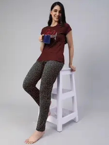 LYRA Women Printed Night suit