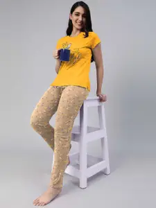 LYRA Women Printed Night suit