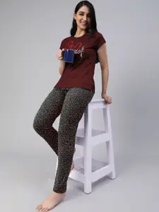 LYRA Women Printed Night suit