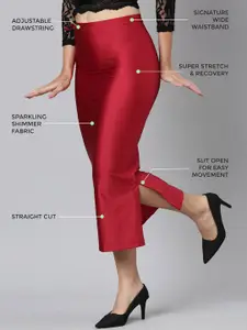 TWIN BIRDS Straight Fit Saree Shapewear