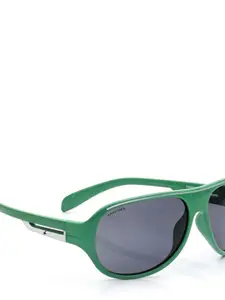 Fastrack Men Oval Sunglasses with UV Protected Lens Fastrack-P197BK2