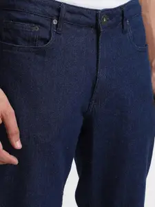 FOREVER 21 Men Straight Fit Mid Rise Clean Look Stretchable Jeans