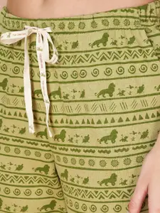 Dreamz by Pantaloons Mid-Rise Printed Pure Cotton Lounge Pants