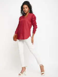 Ruhaans Women Classic Opaque Casual Shirt