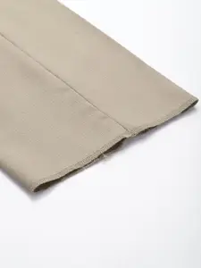 Arrow Men Textured Tailored Fit Pleated Formal Trousers