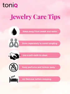 ToniQ Set Of 9 Silver Plated Geometric Oxidised Studs Earrings